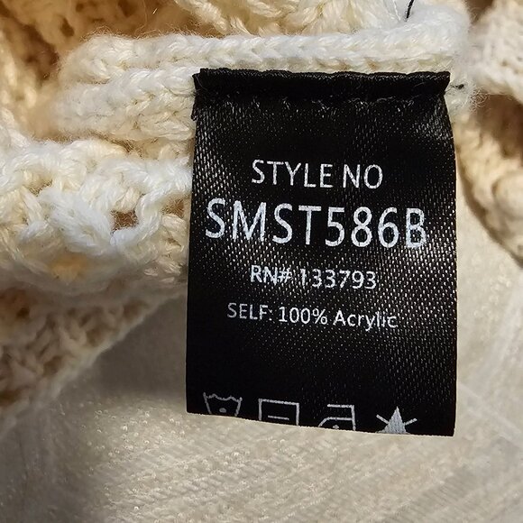 Women’s POL Cream Knit Hoodie in Perfect Condition, Small - Picture 11 of 11